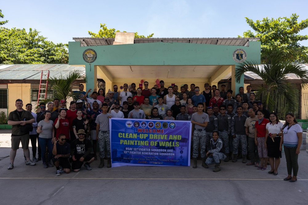 Balikatan 24: Basa High School Clean-up Project