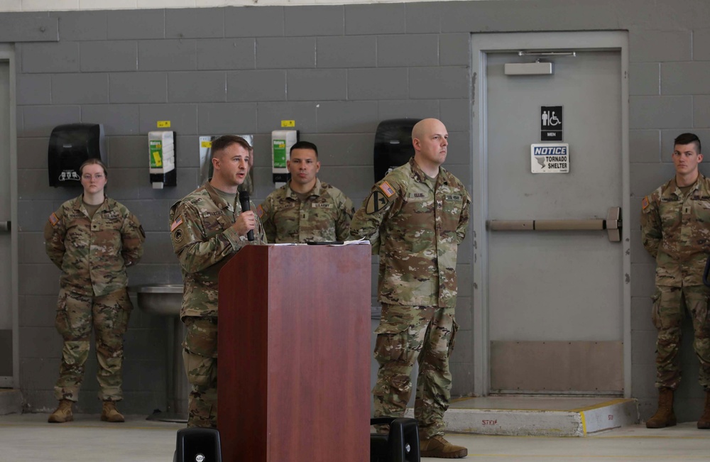 The 321st MI BN Changes Command