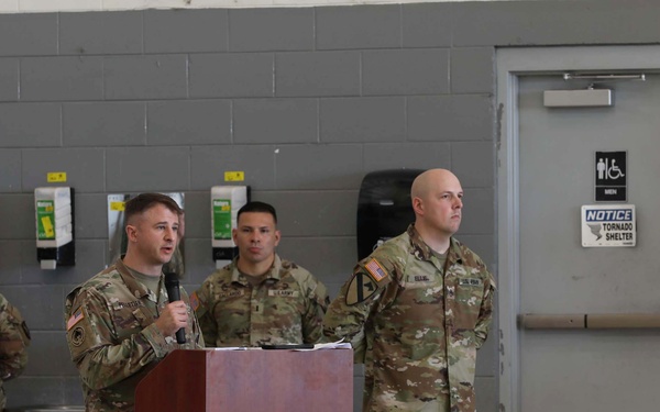 The 321st MI BN Changes Command