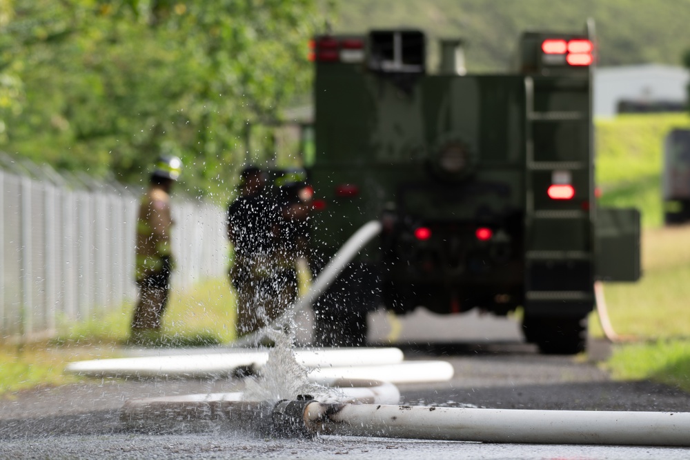 Hawaii’s 297th Engineer Detachment Firefighting Team Conduct Mission Essential Training with Joint Base Lewis-McChord Observer Coach Trainer