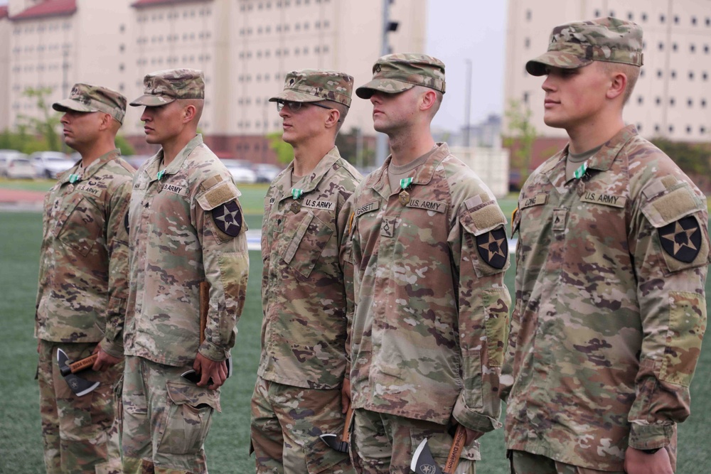 Soldiers receive awards for 2ID Best Squad Competition