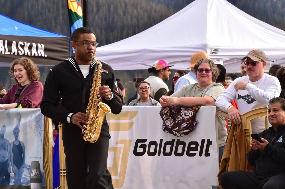 Navy Region Northwest Band performs during the annual Juneau Maritime Festival