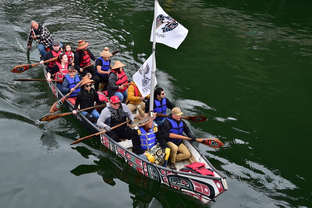 CNRNW joins Alaskan Natives on the One People Canoe Society's traditional tribal canoe paddle and welcoming ceremony to kick off the annual Juneau Maritime Festival