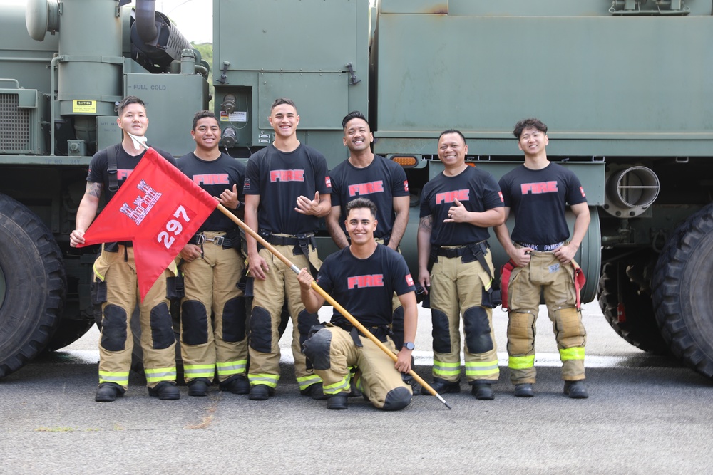 Hawaii’s 297th Engineer Detachment Firefighting Team Conduct Mission Essential Training with Joint Base Lewis-McChord Observer Coach Trainer