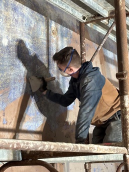 435th AGOW team volunteering in Brasov, Romania