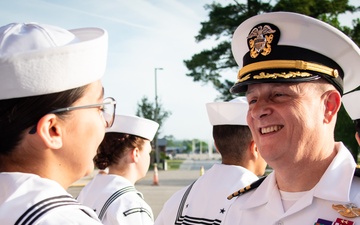 Cherry Point Sailors Celebrate Tradition, Conduct Uniform Summer Uniform Inspection