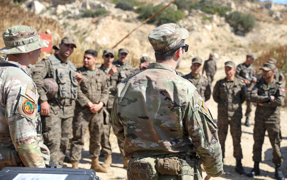 192nd Ordnance Battalion conducts EOD training at African Lion 2024