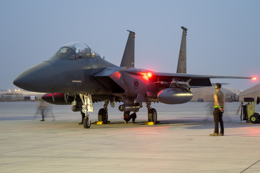 Night Flying Training During Desert Flag 2024