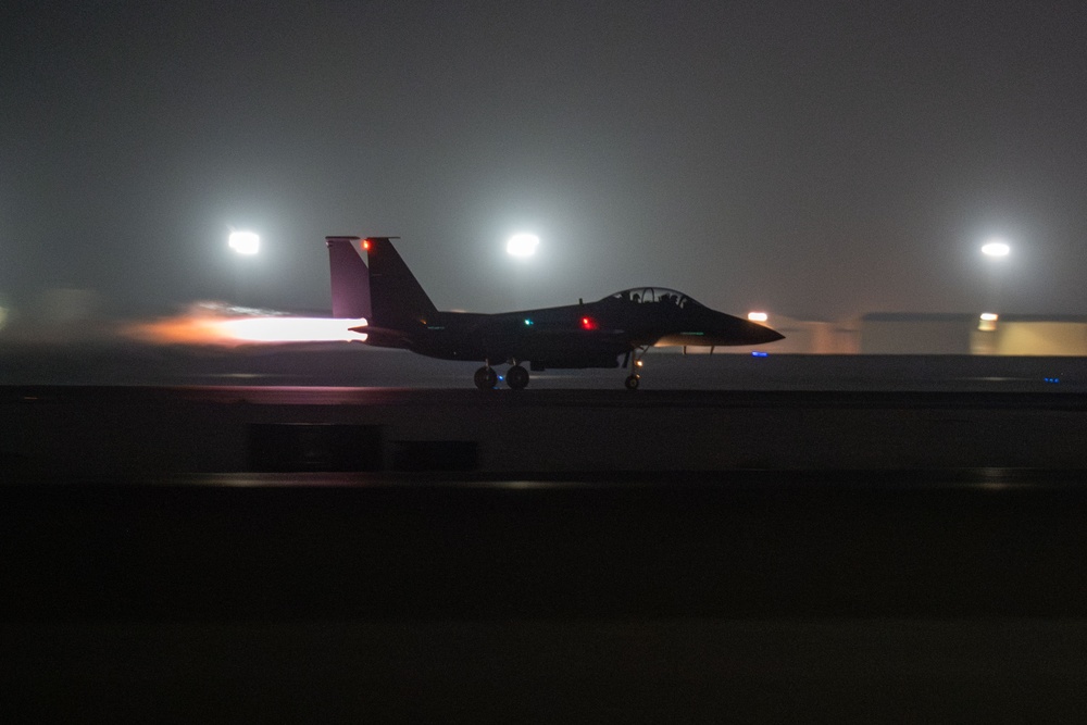 Night Flying Training During Desert Flag 2024