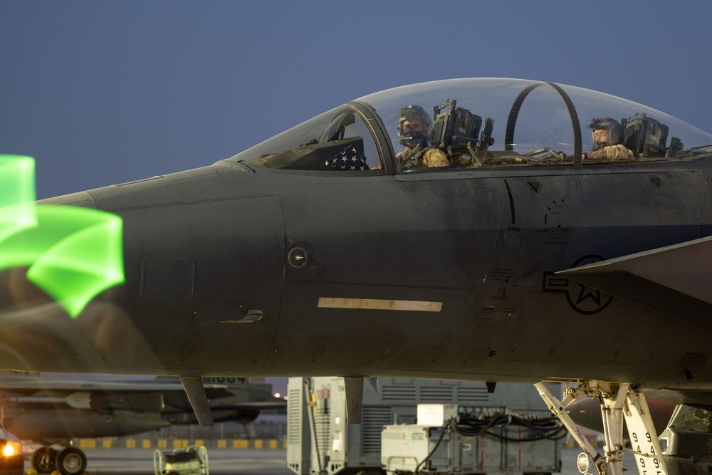 Night Flying Training During Desert Flag 2024