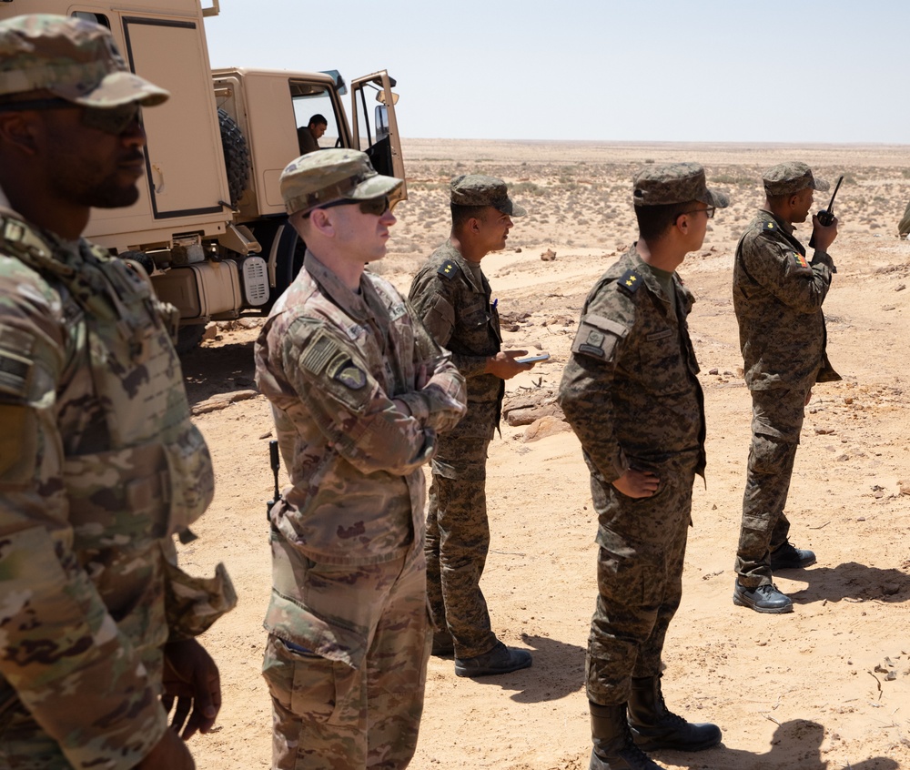 US Army, Tunisian Armed Forces conduct artillery range at African Lion 2024