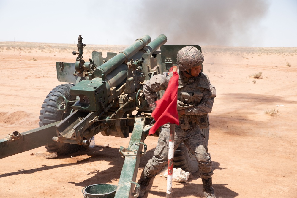 US Army, Tunisian Armed Forces conduct artillery range at African Lion 2024