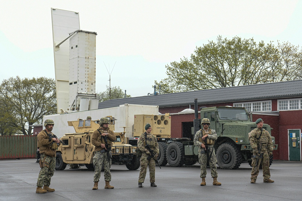 U.S. Naval Forces Europe rehearse deployment of containerized launching system in Denmark