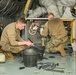 Airmen perform routine maintenance on a KC-135 at Selfridge Air National Guard Base