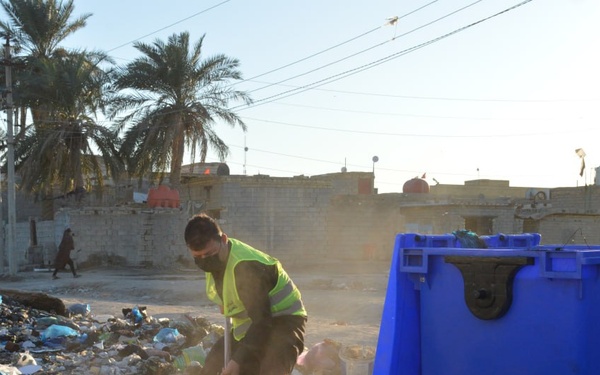 In Iraq, a local volunteer group of youth and municipal workers led a four-day cleanup campaign along nine main roads.