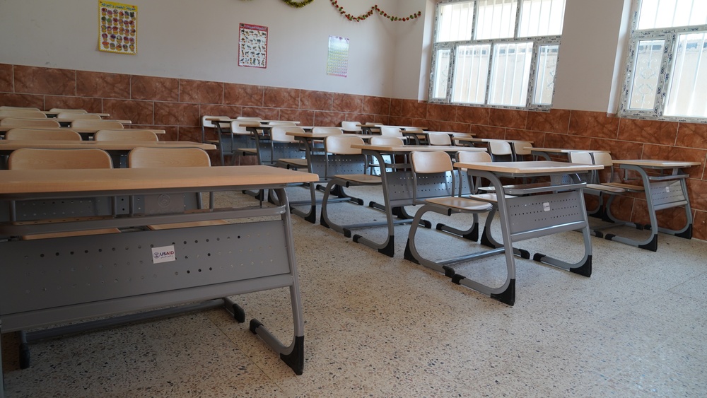 Three Iraqi schools are undergoing extensive rehabilitation to welcome more than 2,450 students, including 115 young students.