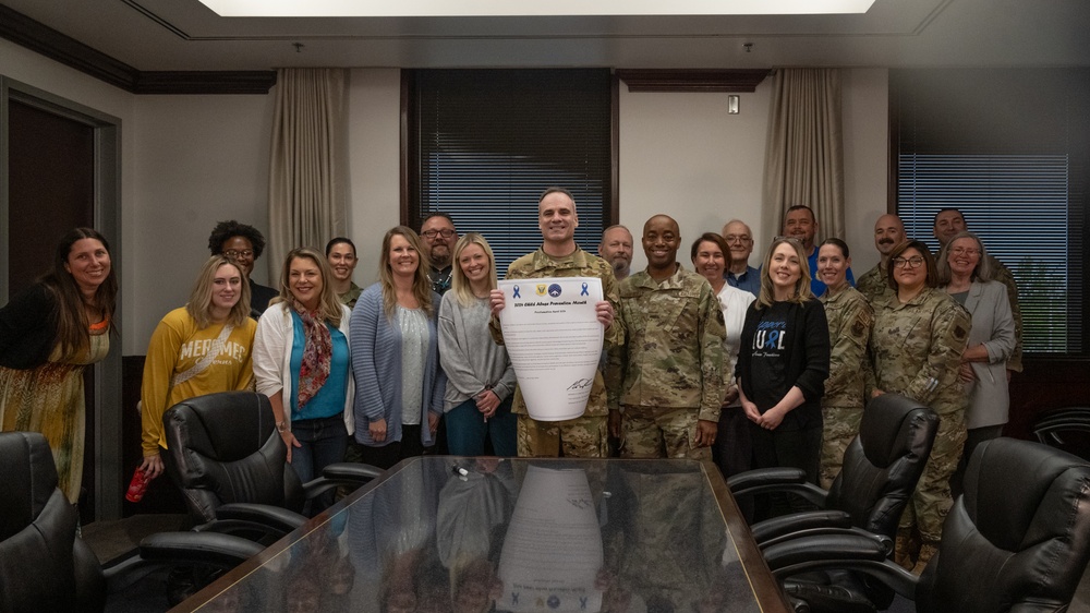 Child Abuse Prevention Month Proclamation signing