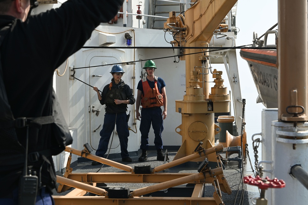 USCGC William Tate small-boat evolution