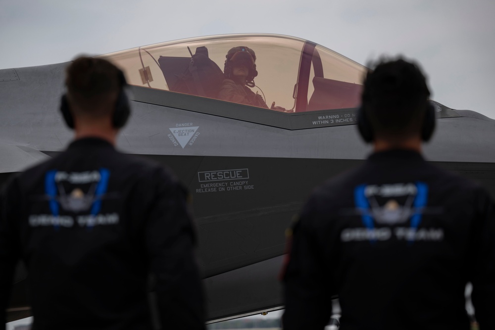 The F-35A Demo Team at Sheppard AFB