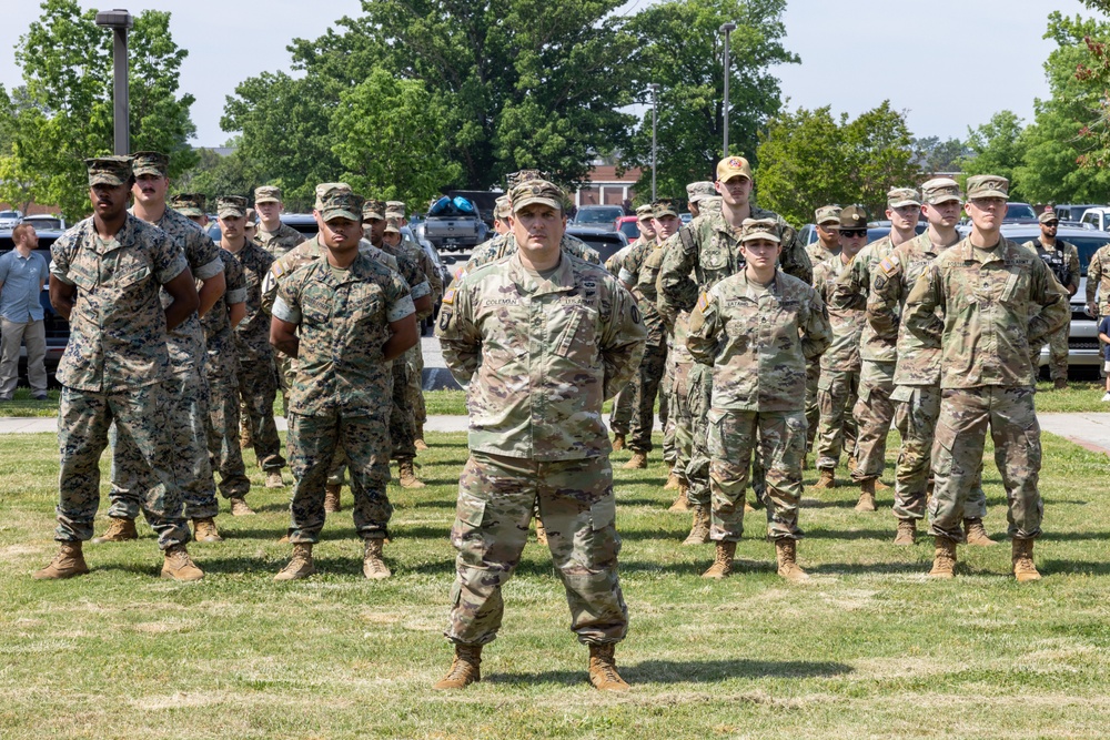 Marines With Marine Corps Security Forces Participate in the GAFPB test