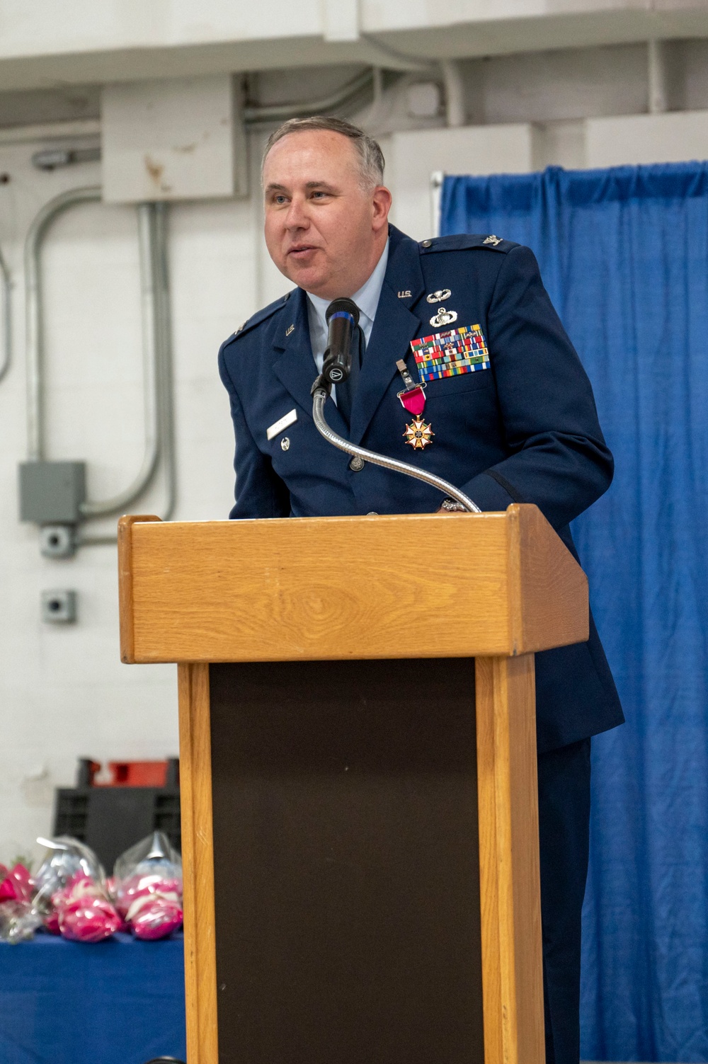 U.S. Air Force Col. Charles Hutson retires after 30 of service.