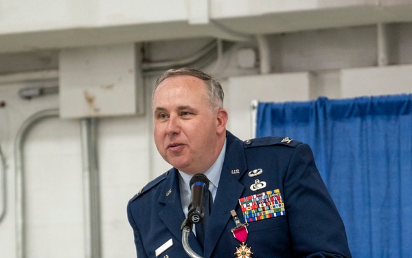 U.S. Air Force Col. Charles Hutson retires after 30 of service.