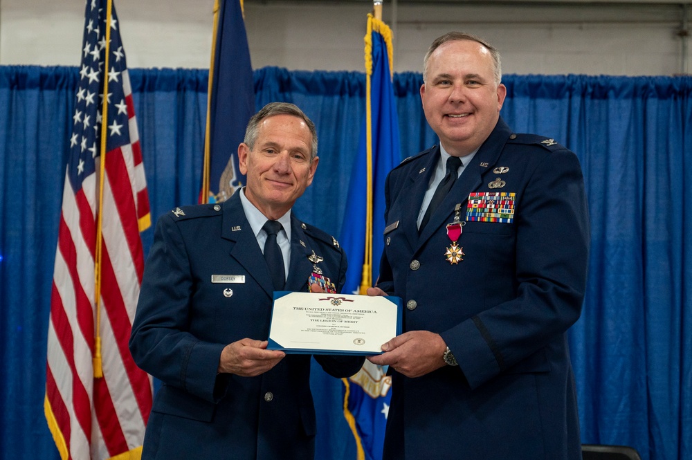 U.S. Air Force Col. Charles Hutson retires after 30 of service.