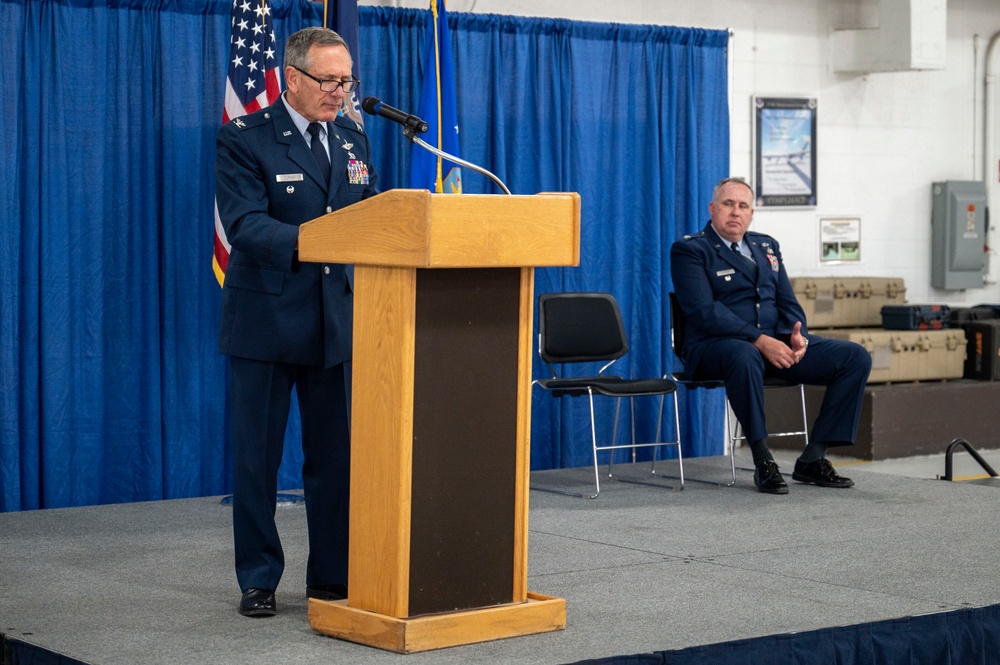 U.S. Air Force Col. Charles Hutson retires after 30 of service.