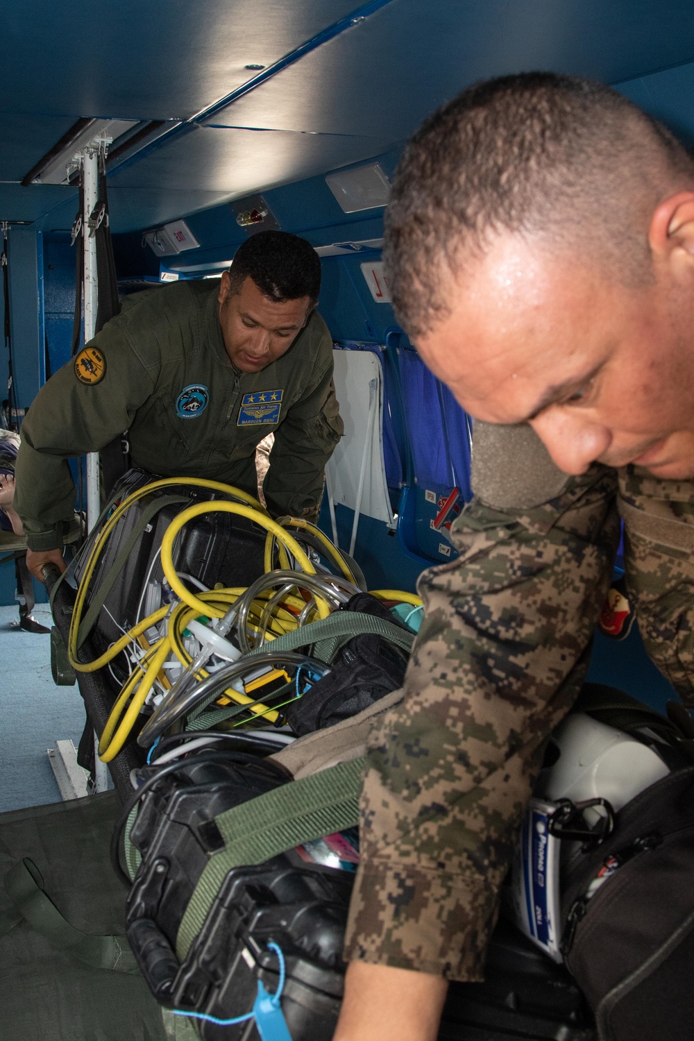 86th Aeromedical Evacuation Squadron trains with Tunisians at African Lion 2024