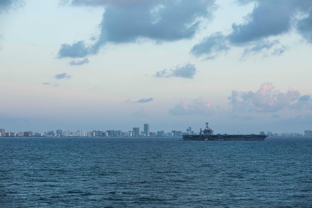 USS Normandy Ports in Miami for Fleet Week
