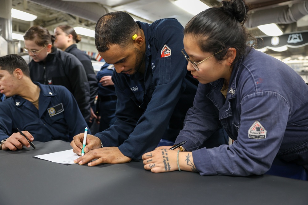 USS Roosevelt (DDG 80) Junior Enlisted Association Cabinet Votes