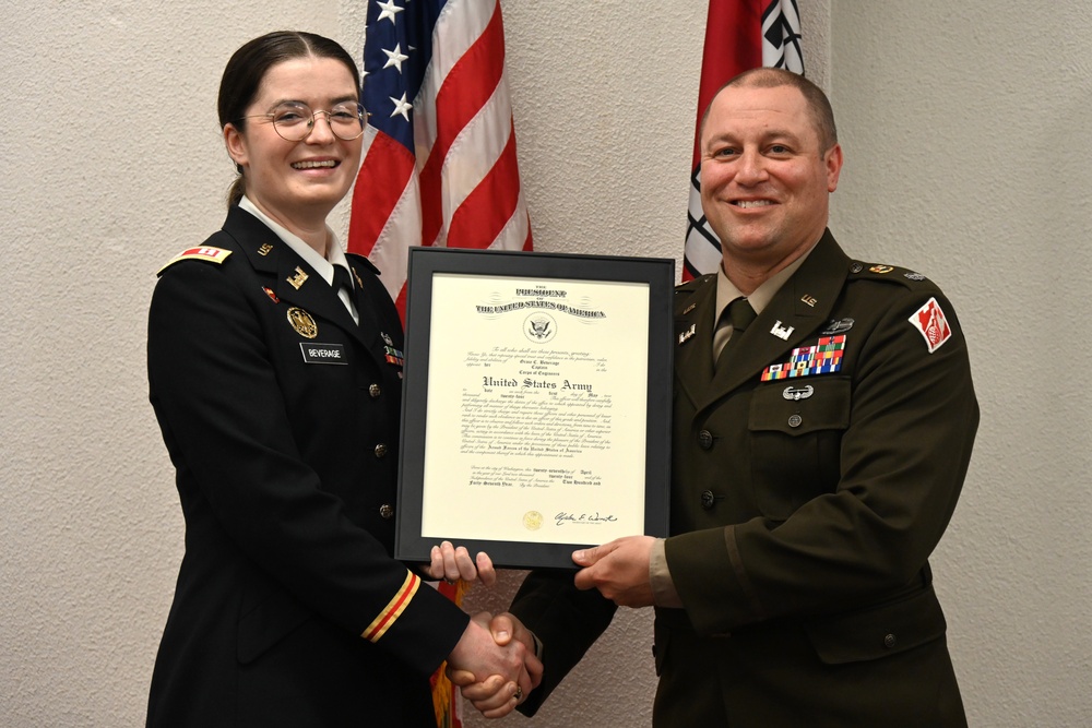 1st Lt. Grace Beverage Promoted to Captain