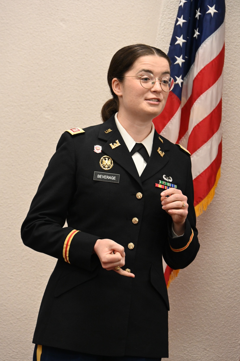 1st Lt. Grace Beverage Promoted to Captain