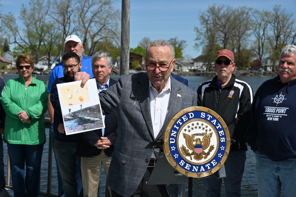 USACE and Sen. Schumer Announce Work on Great Sodus Bay East Breakwater