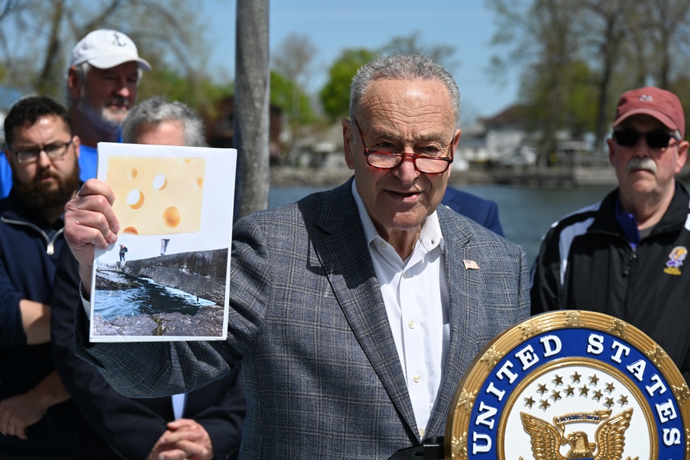 USACE and Sen. Schumer Announce Work on Great Sodus Bay East Breakwater