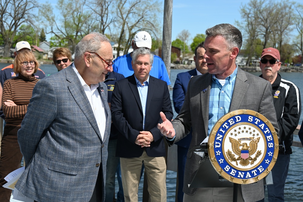 USACE and Sen. Schumer Announce Work on Great Sodus Bay East Breakwater