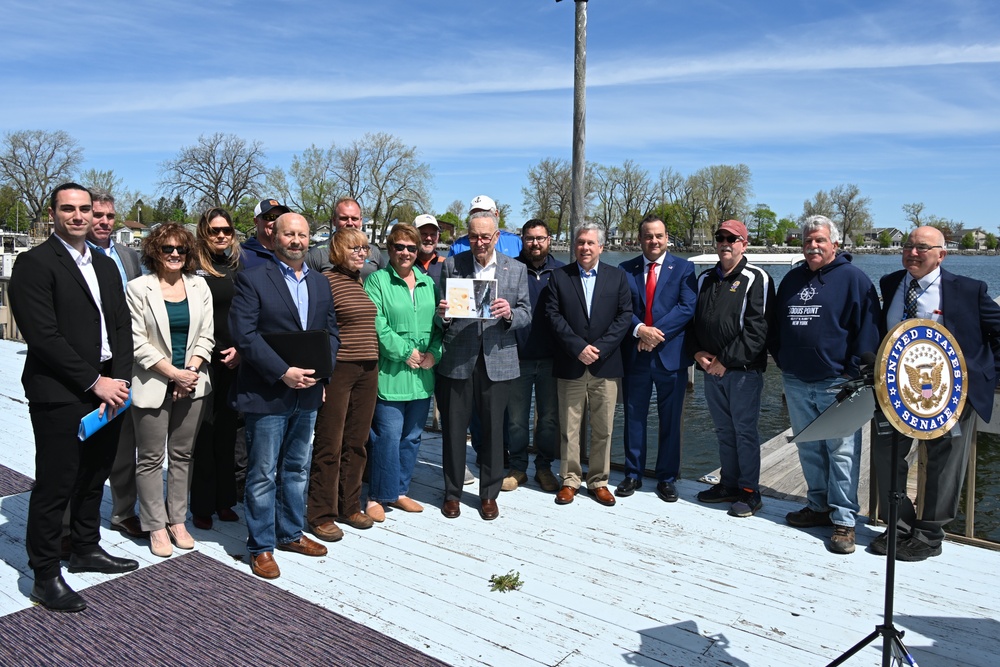 USACE and Sen. Schumer Announce Work on Great Sodus Bay East Breakwater