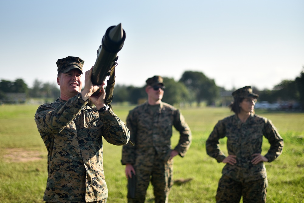 U.S. Marines exchange best practices with Brazilian Naval Infantry during Expeditionary Airfield Exercise