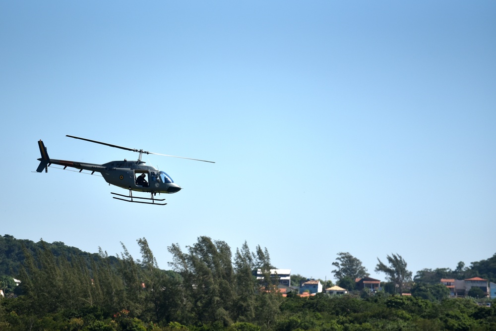 U.S. Marines exchange best practices with Brazilian Naval Infantry during Expeditionary Airfield Exercise