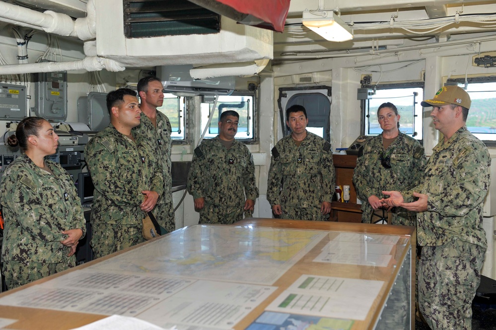 Pearl Harbor Guam Detachment SurgeMain Team Visits USS Frank Cable