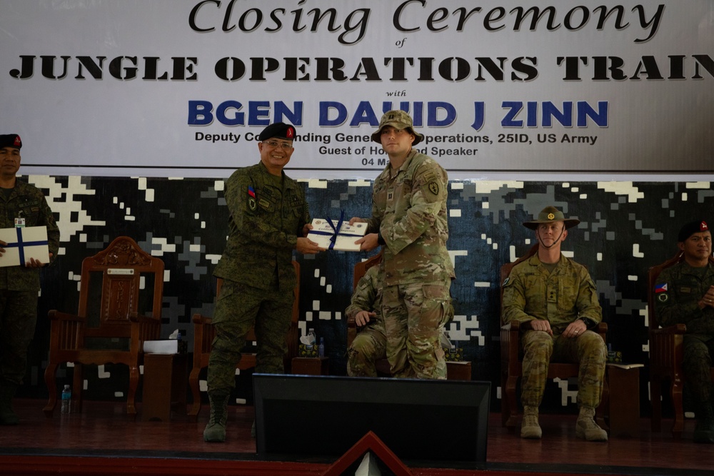 Balikatan 24: 25th ID General Attends Philippine Army Jungle Training Closing Ceremony