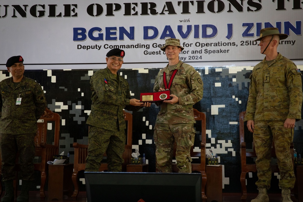 Balikatan 24: 25th ID General Attends Philippine Army Jungle Training Closing Ceremony