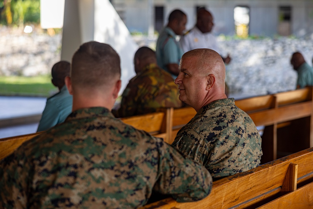 MRF-D 24.3: U.S. Navy Chaplain, RP, meet PNGDF religious leaders during HADR