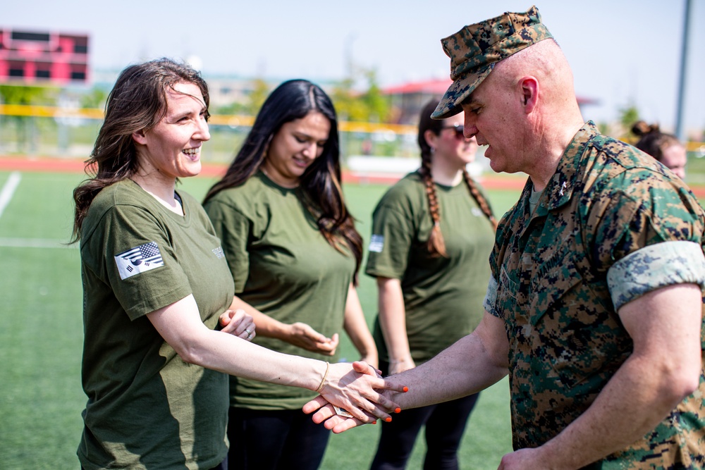 MARFORK and ROK Marine Corps Spouses participate in Jane Wayne day