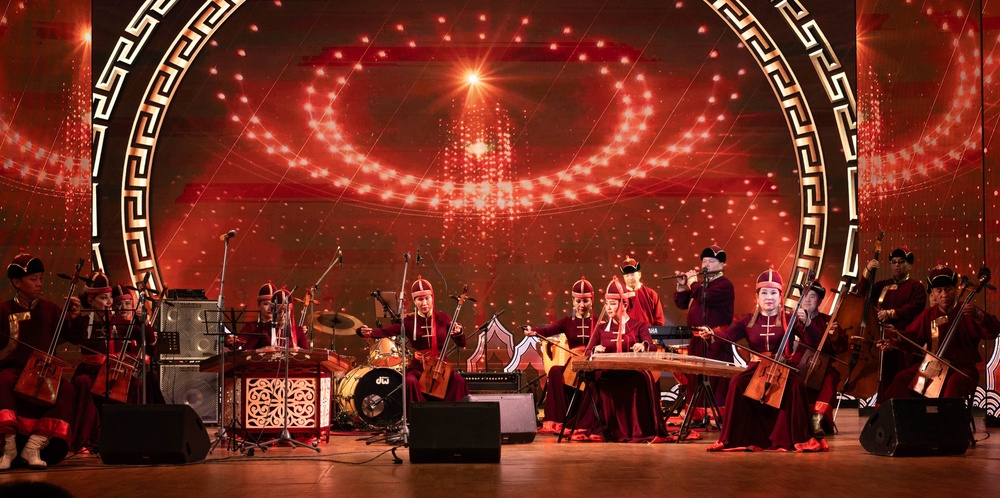 PACAF-Asia Band takes the stage with Mongolian Nationals