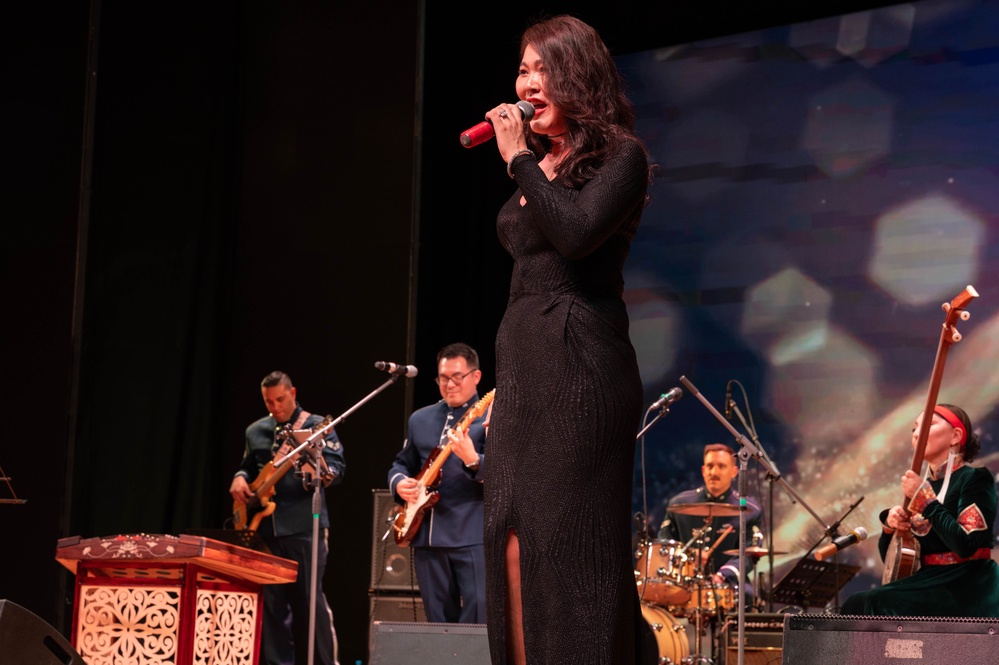 PACAF-Asia Band takes the stage with Mongolian Nationals