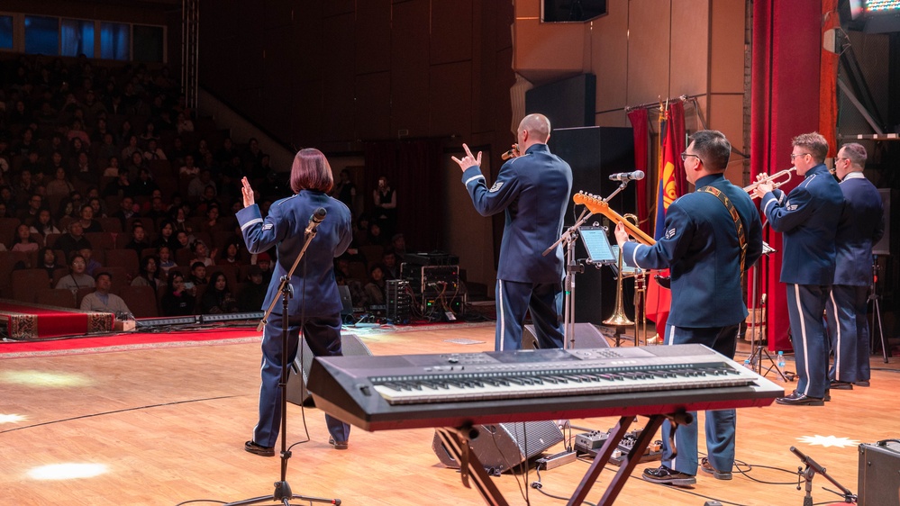PACAF-Asia Band takes the stage with Mongolian Nationals