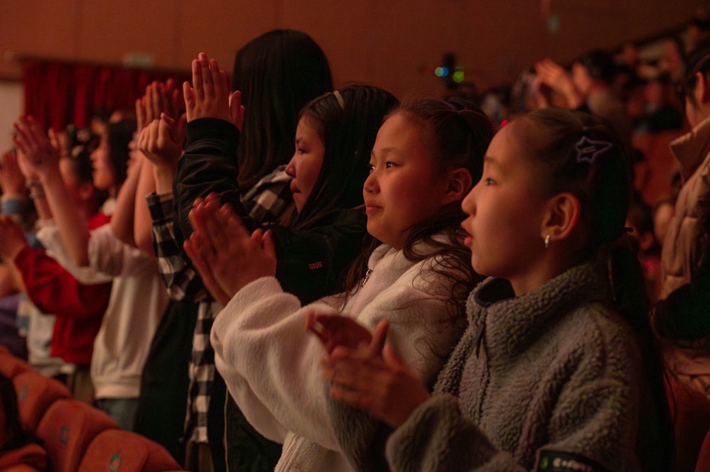 PACAF-Asia Band takes the stage with Mongolian Nationals