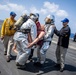 USS Dwight D. Eisenhower (CVN 69) Conducts Flight Deck Drills in the Mediterranean Sea