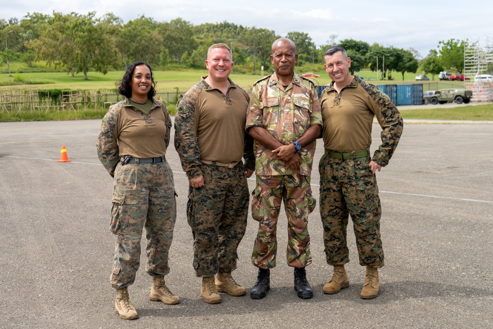 MRF-D 24.3: U.S. Navy Chaplain, RP, meets PNGDF religious leader during HADR